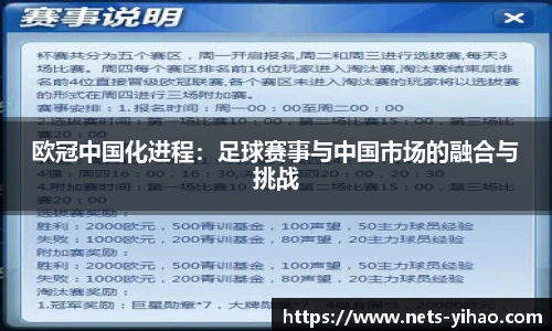 欧冠中国化进程：足球赛事与中国市场的融合与挑战